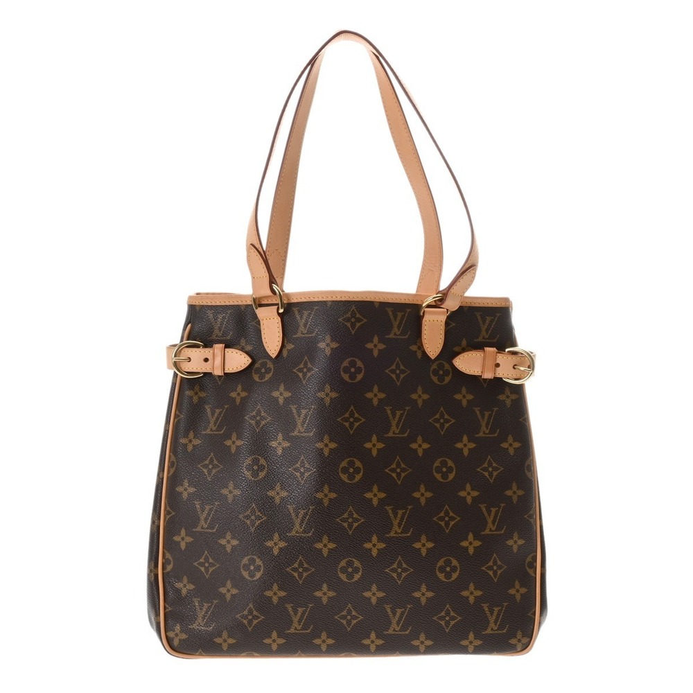 Louis Vuitton Monogram Batignolles Vertical Brown Canvas Tote Bag